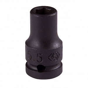 Головка торцевая ударная шестигранная 1/4", 5,5 мм KING TONY 253555M