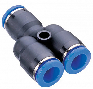 GARWIN PRO 808525-Y-8-8-8 Фитинг цанговый Y-тройник 8 мм, с уплотнением, пластм. корпус