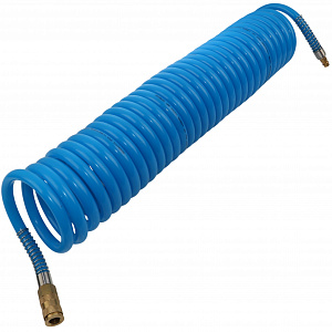 GARWIN PRO 808750-1014-10 Шланг полиуретан (PU) 14*10, витой, 10 м, синий, БРС в комплекте