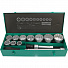 GARWIN PRO 644040-12 Набор торцевых головок 1", 12 гр., 14 пр., 36-80 мм-4004