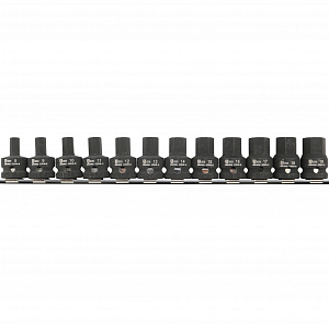 GARWIN INDUSTRIAL 626610-SET12 Набор ударных шестигранников 1/2" HEX 12 пр. 8-19 мм, 38.1 мм