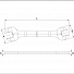 Licota AWT-EDS2732 Ключ рожковый, прямой, двусторонний, 27 мм, 32 мм-4004
