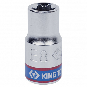 Головка торцевая TORX Е-стандарт 1/4", E8, L = 24 мм KING TONY 237508M