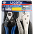 Licota ACK-274010 Набор: ручные тиски-струбцина и кабелерез. 2 пр., в ложементе-4004