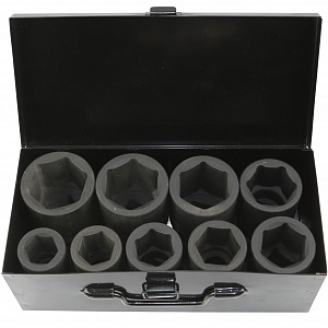 GARWIN PRO 626556-9 Набор ударных головок дюймовых 1", 90 мм, 9 пр., 1" - 2"
