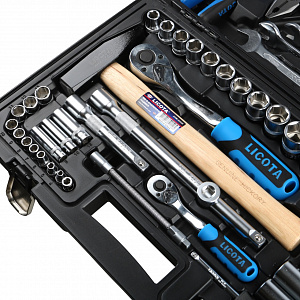 Licota ALK-8016F Набор инструмента 1/4" и 1/2", 81 предмет