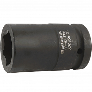 GARWIN PRO 620356-33 Головка, 1", 33 мм, торцевая, 6-гранная, ударная, глубокая