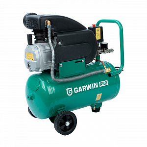 GARWIN PRO 840210-200-24 Компрессор поршневой 230 л/мин, 10 бар, ресивер 24 л, 2,5 л.с., 2850 об/мин