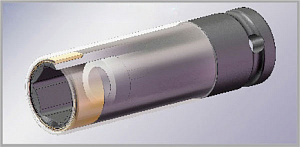 Licota ANS4017L-HT Головка, 1/2", 17 мм, торцевая, 6-гранная, ударная, глубокая, тонкостенная, для литых дисков