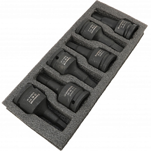 GARWIN PRO 626605-6-34 Набор ударных шестигранников 3/4" HEX 6 пр. 12-24 мм, 100 мм