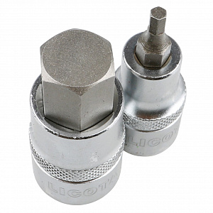 Licota TBS-12185A Набор головок 1/2" с шестигранными вставками 4-17 мм 9пр.