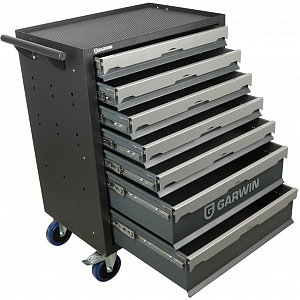GARWIN PRO S01007 Тележка инструментальная 7 полочная серая