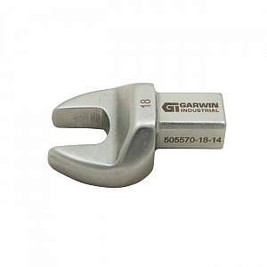 GARWIN INDUSTRIAL 505570-18-14 Насадка для динамометрического ключа рожковая 18 мм, с посадочным квадратом 14х18