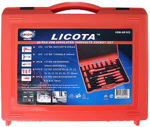 Licota VDB-SK103 Набор диэлектрических инструментов 1/2" VDE 1000V