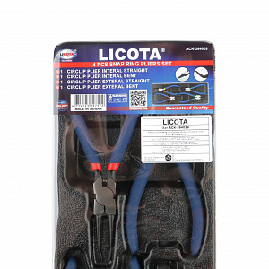 Licota ACK-384029 Набор съемников стопорных колец японского типа, 4 пр., в ложементе
