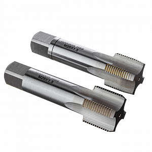GARWIN INDUSTRIAL GM-TF260150 Метчики ручные Mf26x1.5, DIN 2181, HSS, 6H, комплект из 2 штук
