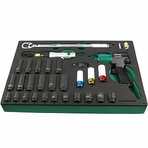 GARWIN PRO 646500 Набор пневмоинструмента с гайковертом 31 пр. в ложементе EVA