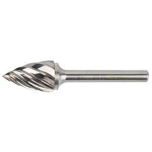 GARWIN INDUSTRIAL 900651-16*25*69 Борфреза параболическая с заостренным концом 16x25x69 мм, VHM, AL, форма G (серия 900651)