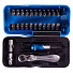 Набор вставок (бит) серии "АТОМ", 1/4", PH, PZ, Hex, Torx, 26 предметов KING TONY 1026CQ-AM-4004