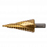 GARWIN INDUSTRIAL 102570-4-30-14 Сверло ступенчатое 4,0-30,0 мм, 14 ступеней, HSS, TiN, со спиральной канавкой-4004