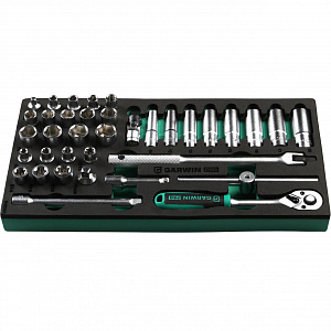 GARWIN PRO 646058 Набор торцевых головок 3/8" 36 пр. в ложементе EVA