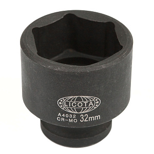 Licota A4032 Головка, 1/2", 32 мм, торцевая, 6-гранная, ударная