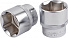 Licota N4009 Головка, 1/2", 9 мм, торцевая, 6-гранная-4004
