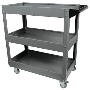 GARWIN INDUSTRIAL 001060-7011 Тележка с тремя открытыми полками, серая