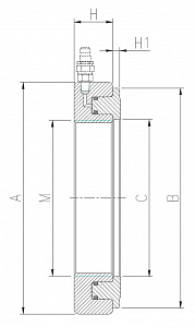 GARWIN INDUSTRIAL 542550-HMV380 Гайка гидравлическая монтажная; Tr 380x5; 335 кН