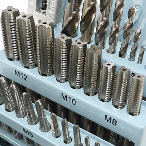 GARWIN INDUSTRIAL GM-THS29 Набор метчиков М3 - 12, HSS, DIN352, 29 предметов