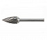 GARWIN INDUSTRIAL 900645-12*25*69 Борфреза параболическая с заостренным концом 12x25x69 мм, VHM, DC, форма G (серия 900645)-4004