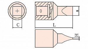 GARWIN INDUSTRIAL GSS-N02 Головка торцевая, искробезопасная, 1/2", 2х13 мм