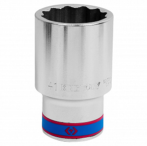Головка торцевая глубокая двенадцатигранная 3/4", 41 мм KING TONY 623041M