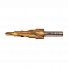 GARWIN INDUSTRIAL 102570-4-12-5 Сверло ступенчатое 4,0-12,0 мм, 5 ступеней, HSS, TiN, со спиральной канавкой-4004