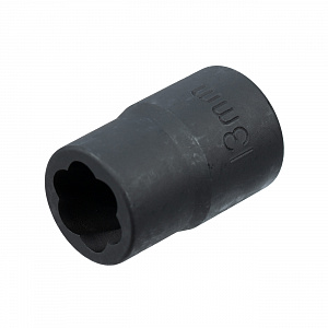 Licota ATF-5139A-13 Головка, 1/4", 13 мм, торцевая, экстрактор, ударная, для слизанного крепежа