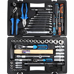 Licota ALK-8016F Набор инструмента 1/4" и 1/2", 81 предмет