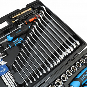 Licota ALK-8022F Набор инструмента 1/4", 3/8", 1/2", 131 предмет