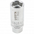 Licota ATF-4007B Головка, 1/2", 18 мм, торцевая, 6-гранная, глубокая, свечная-4004