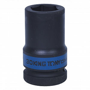 Головка торцевая ударная глубокая шестигранная 1", 30 мм KING TONY 843530M