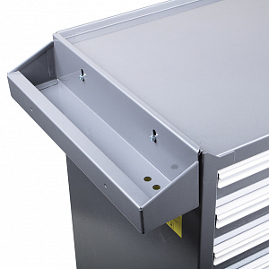 Licota AWX-2603G-N-R-ST Тележка инструментальная с карманом, со столешницей, 7 полок, серая