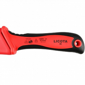 Licota AKD-V007 Нож электрика для снятия изоляции VDE 1000В, с пяткой