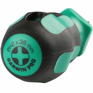 GARWIN PRO 634015-PH2*38 Отвертка профессиональная короткая PH2, 38 мм
