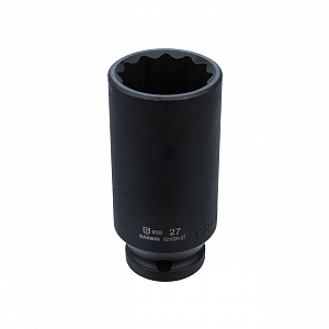 GARWIN INDUSTRIAL 621020-27 Головка, 1/2", 27 мм, торцевая, 12-гранная, ударная, глубокая