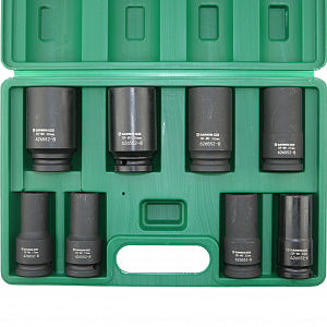 GARWIN PRO 626552-8 Набор ударных головок глубоких 3/4", 90 мм, 8 пр., 17-38 мм