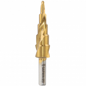GARWIN INDUSTRIAL 102570-4-12*4-30 Набор ступенчатых сверл 4-12, 4-20, 4-30 мм, HSS, TiN, со спиральной канавкой