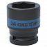 Головка торцевая ударная шестигранная 3/4", 34 мм KING TONY 653534M-4004