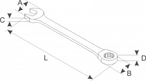 Licota ARW-11M08 Ключ комбинированный, трещоточный, 8 мм