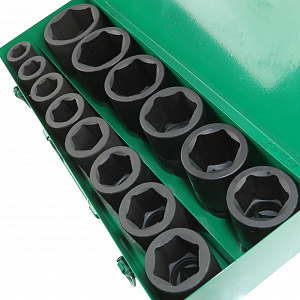 GARWIN PRO 626557-1 Набор ударных головок глубоких 1" 14 пр. 22-60 мм