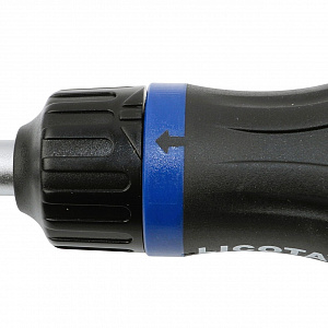 Licota ARD-12K04 Отвертка трещоточная с поворотной ручкой и сменными вставками 1/4", 9 пр.
