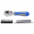 Набор вставок (бит) и головок с трещоткой 1/4", Torx, Hex, PH, 21 предметов KING TONY 2501MR-4004